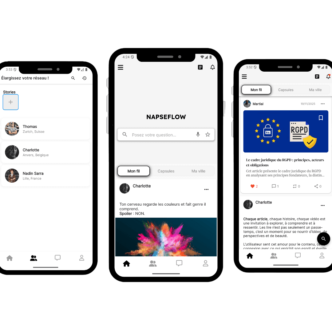 NapseFlow App Preview